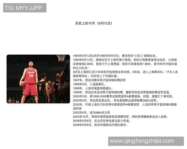 姚明如何在NBA掀起风潮成就中国篮球的传奇之路